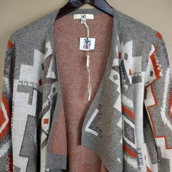 Ya Los Angeles Tribal Print Open Front Cardigan - Picture 4 of 8